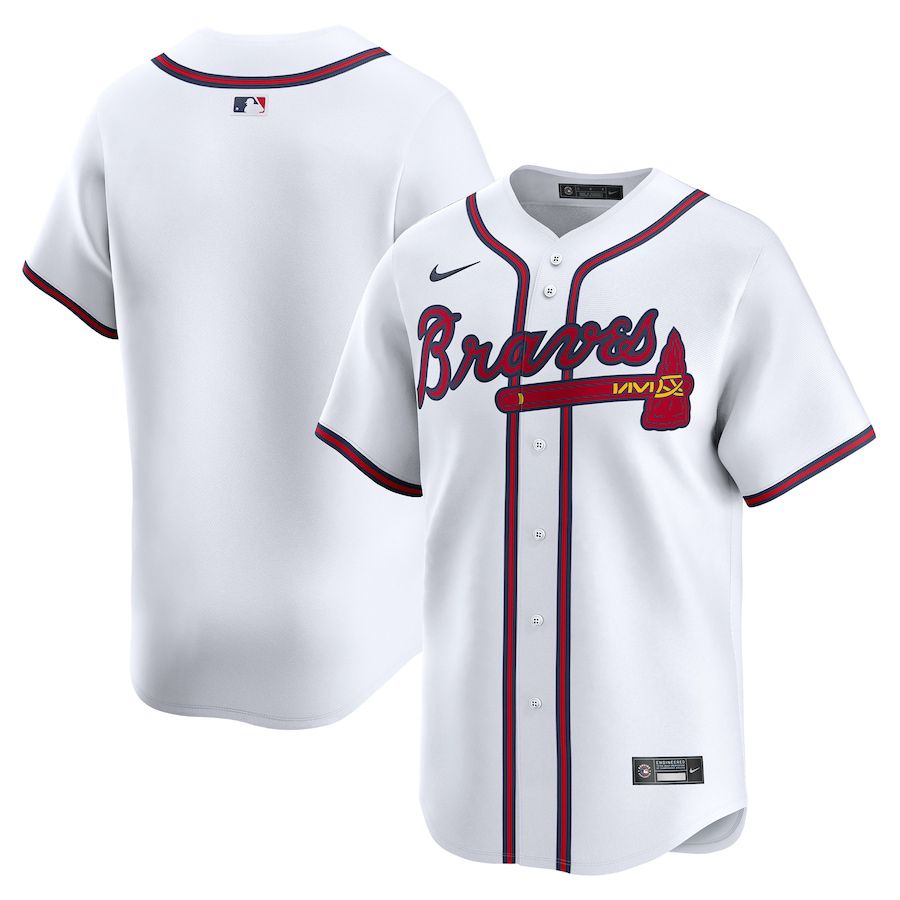 Men Atlanta Braves Blank Nike White Home Limited MLB Jersey